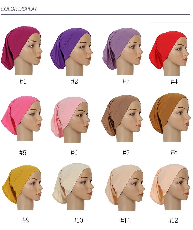 Baumwolle Material Muslim Islam Hijab Weiche Stretch Hijabs