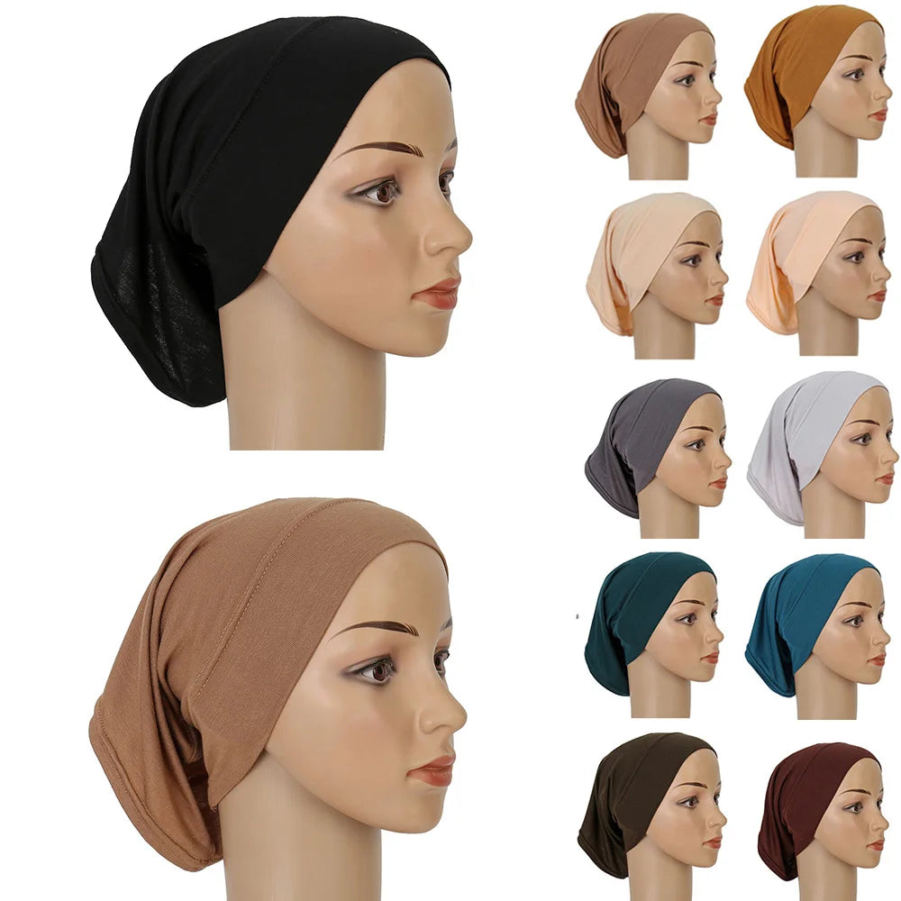 Baumwolle Material Muslim Islam Hijab Weiche Stretch Hijabs