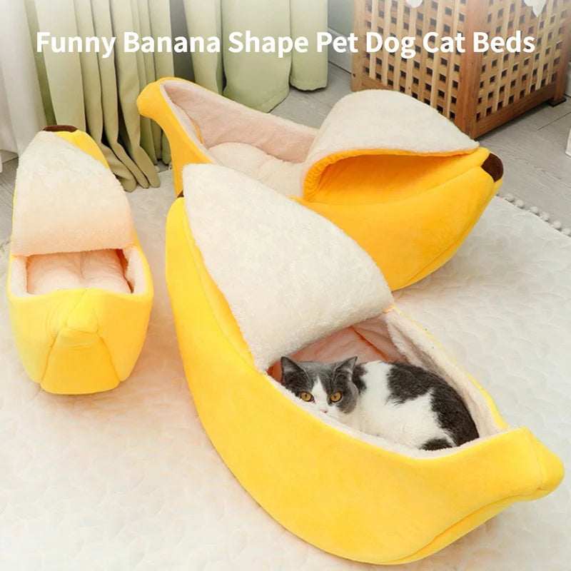 Bananen-Katzenbett und Hundebett